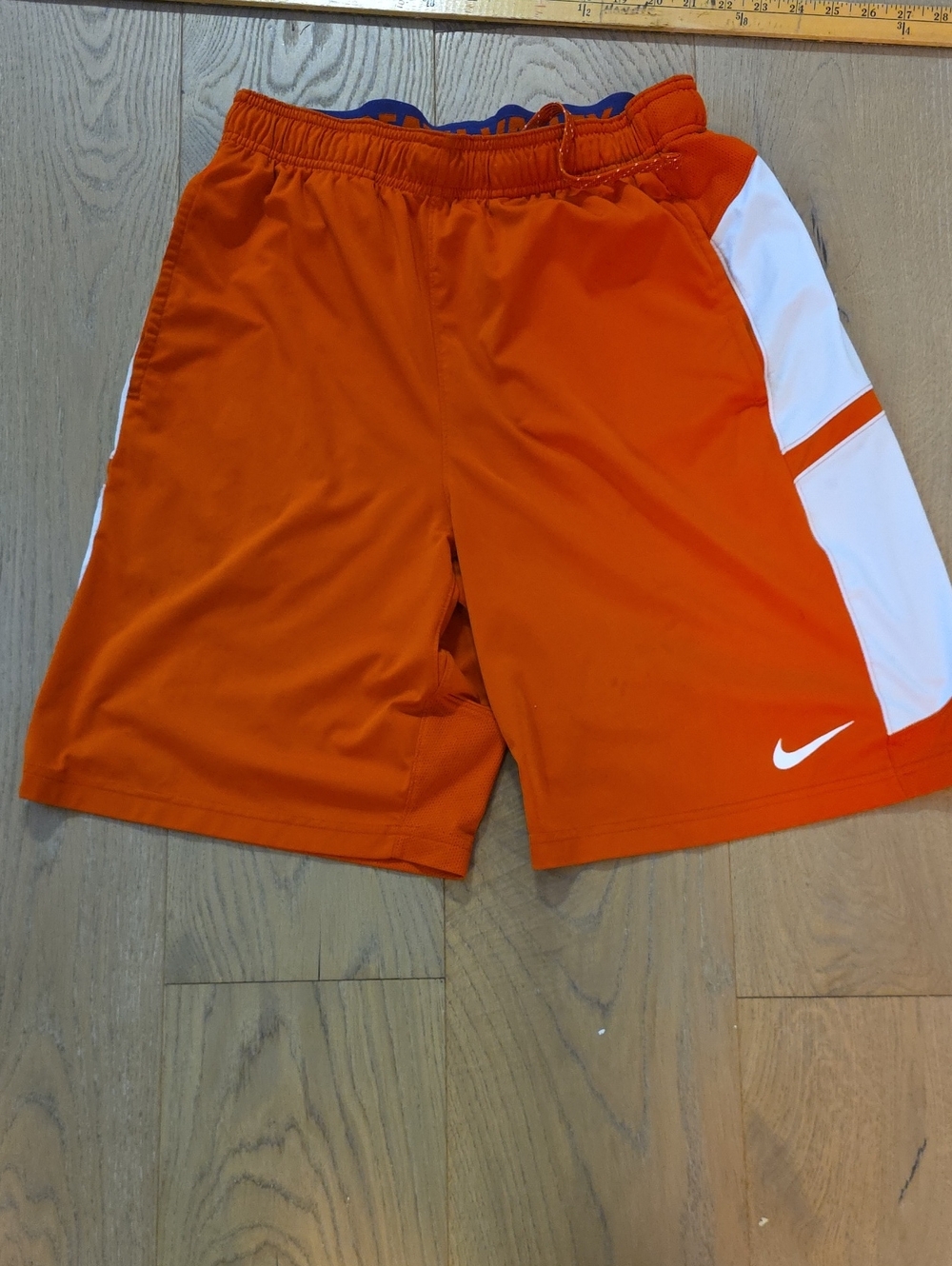 Clemson Tiger Nike Men’s Orange Athletic Shorts with White Panels